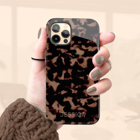 Custom Dark Edition Tortoiseshell iPhone Case